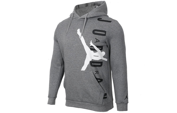 Jordan Logo Letter Print College-Style Hoodie Grey () CD5871-091