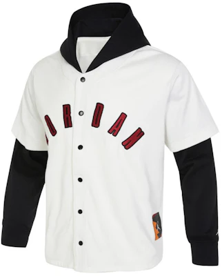 Jordan Logo Letter Print Colorblock Hoodie Jacket White FB7035-133 Buy Jordan Logo Letter Print Colorblock Hoodie Jacket White FB7035-133