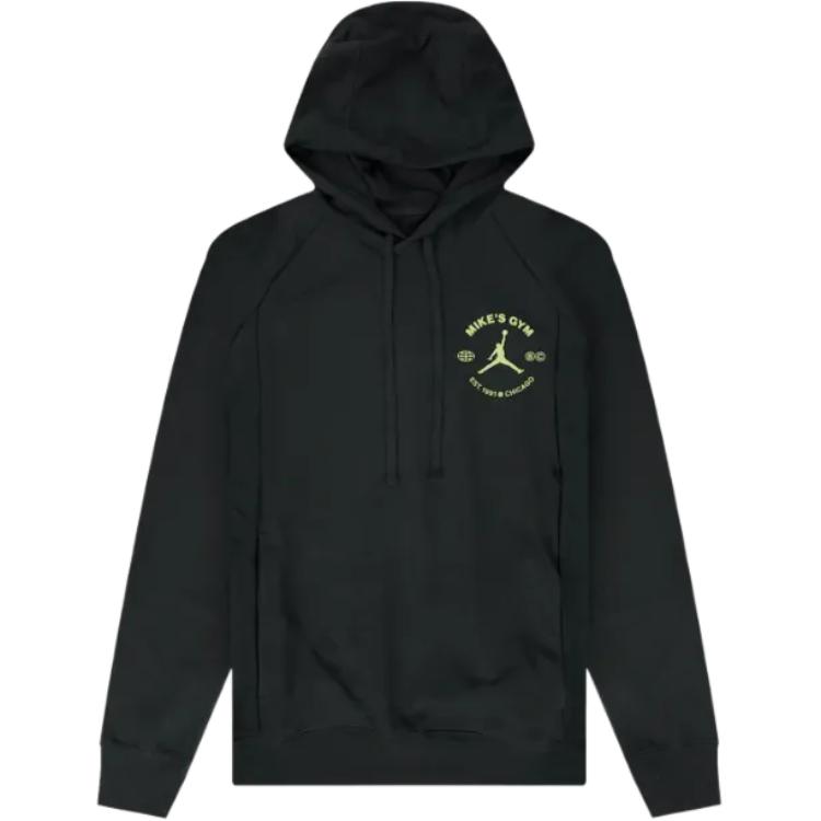 Jordan Logo Letter Printed Drawstring Hoodie Black () DV1290-010