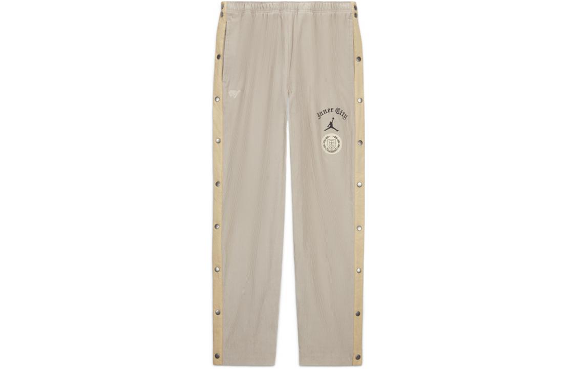 Jordan Logo Oatmeal Vintage Knit Track Pants for Men. DJ7972-236