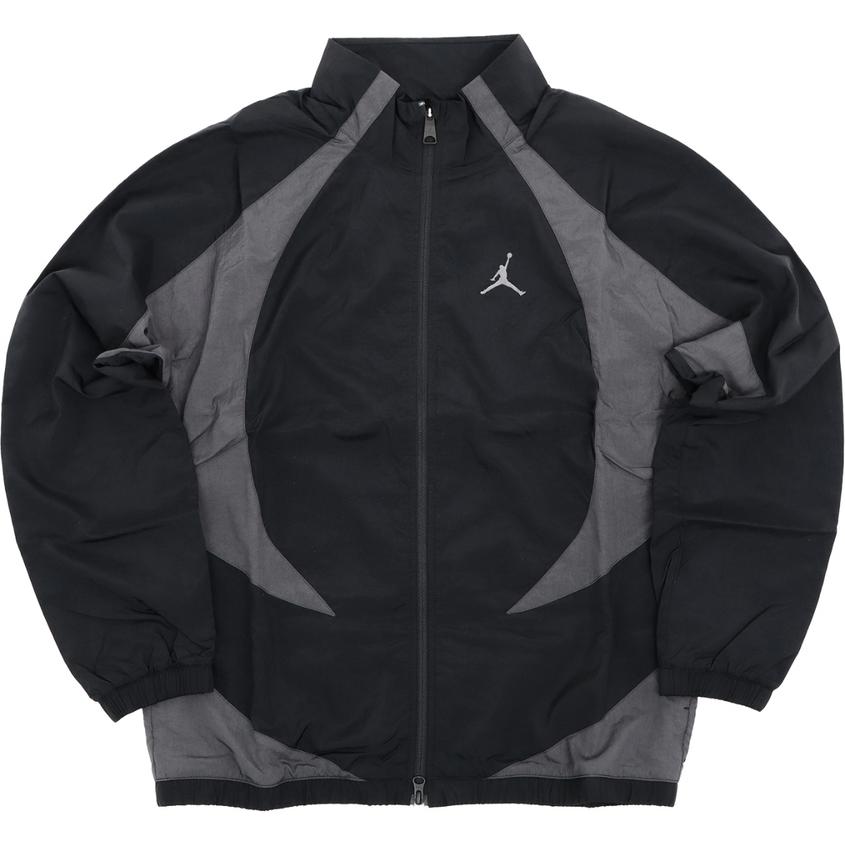 Jordan Logo Print Colorblock Zip-Up Jacket Unisex - Black DX9368-011