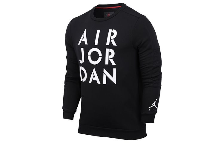 Jordan Logo Print Crewneck Sweatshirt Black () CK1355-010