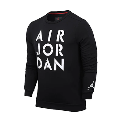 Jordan Logo Print Crewneck Sweatshirt Black () CK1355-010