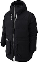 Jordan Logo Print Hooded Down Jacket Black DZ4552-010 Jordan Logo Print Hooded Down Jacket Black DZ4552-010