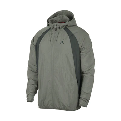 Jordan Logo Print Hoodie Jacket - Dark Green 894229-307
