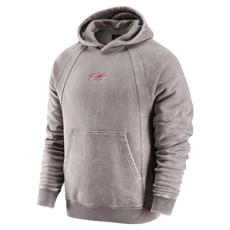 Jordan Logo Print Long Sleeve Sweatshirt in Grey DJ0208-016