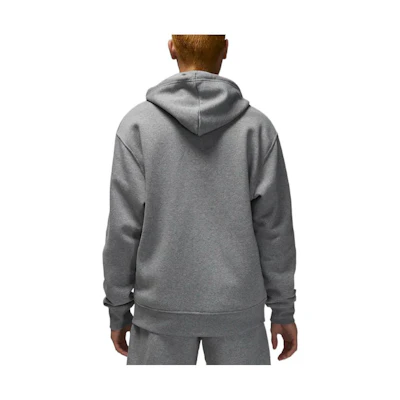 Jordan Logo Print Zip-Up Hoodie Grey Long Sleeve DQ7350-091