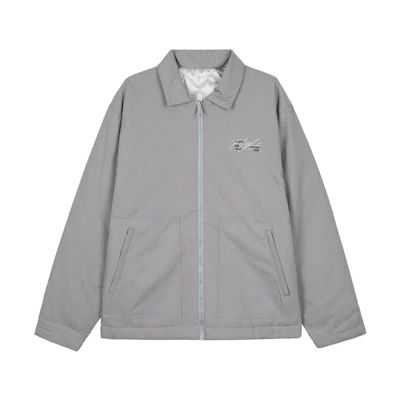 Jordan Logo Print Zip Jacket Grey DJ0239-016