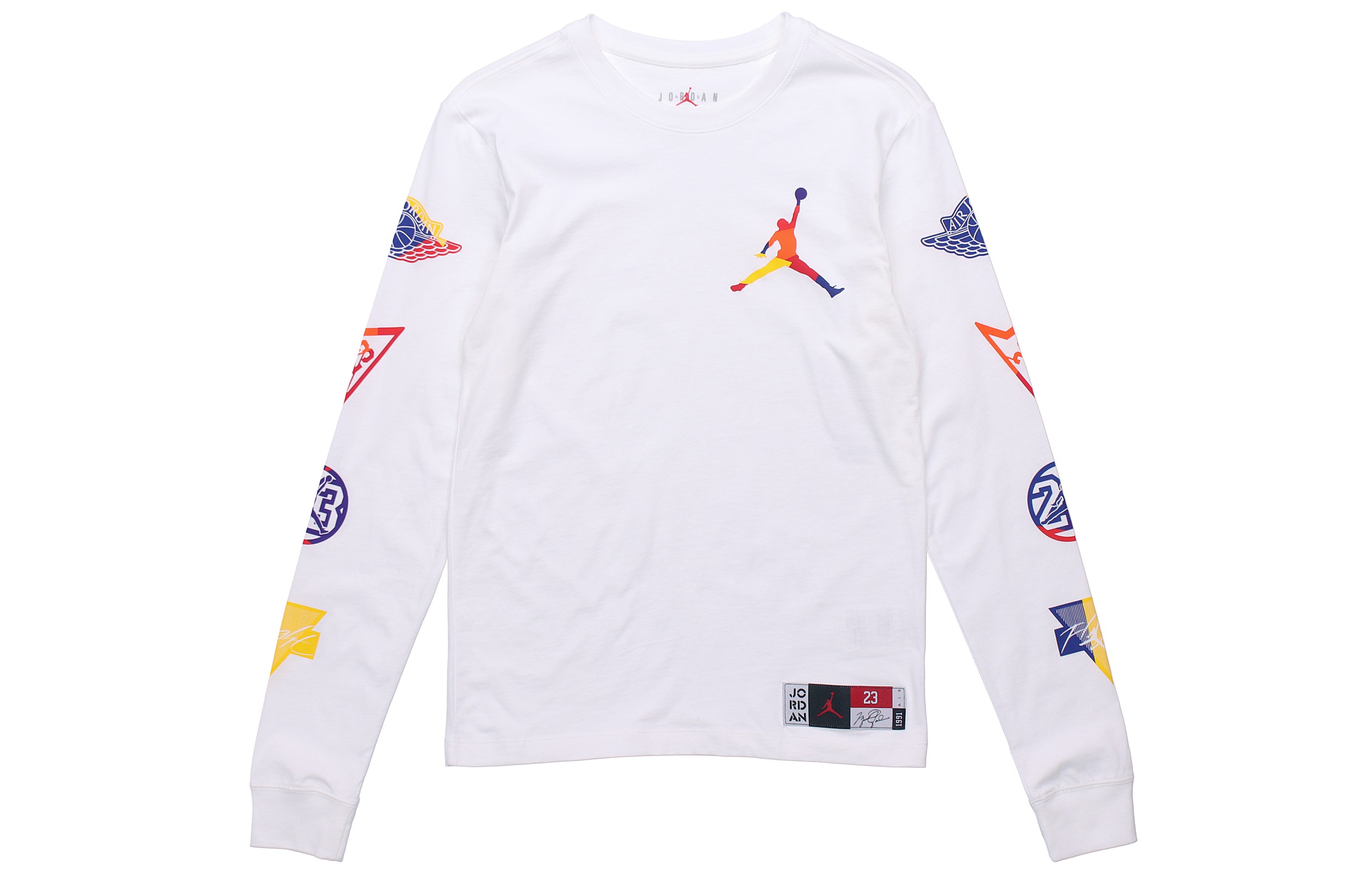 Order Sudadera Jordan Logo Estampado Crewneck Blanca. DA6763-100