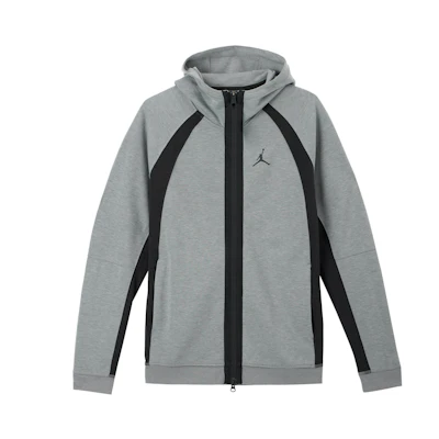 Jordan Logo Printed Hooded Zip Jacket DQ7324-091