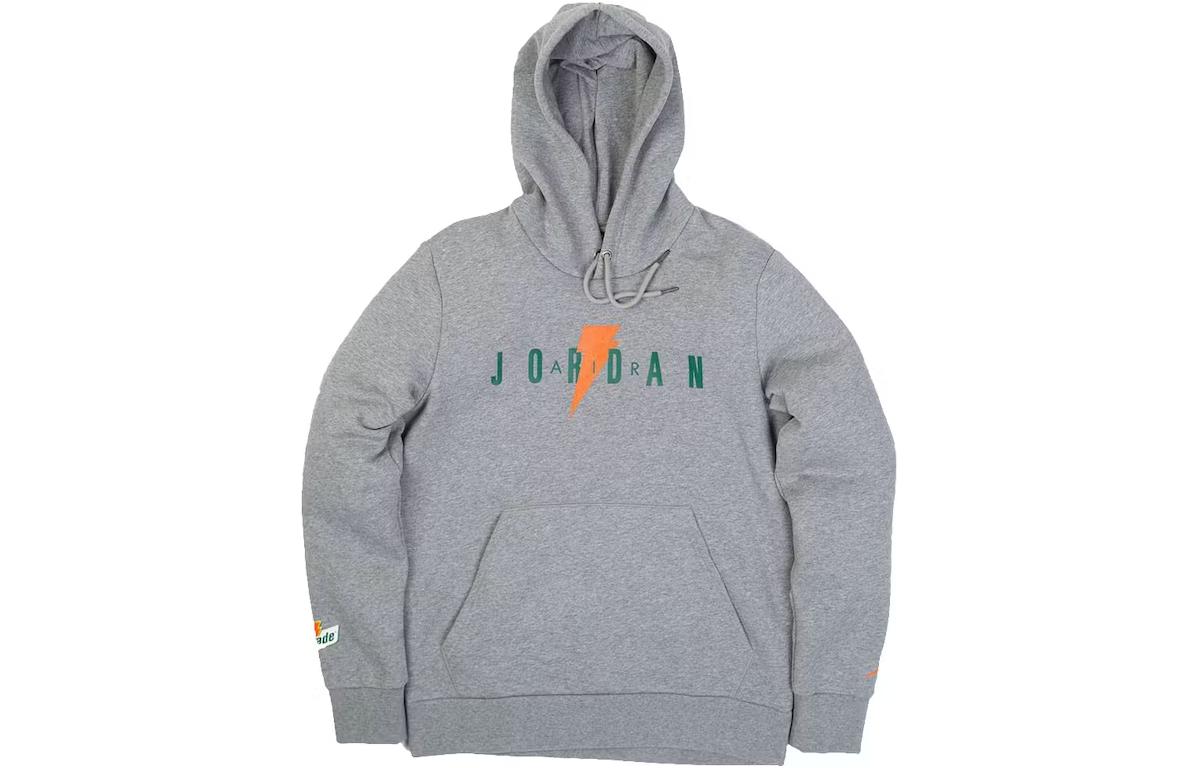 Jordan Logo Printed Hoodie Grey AJ1175-091