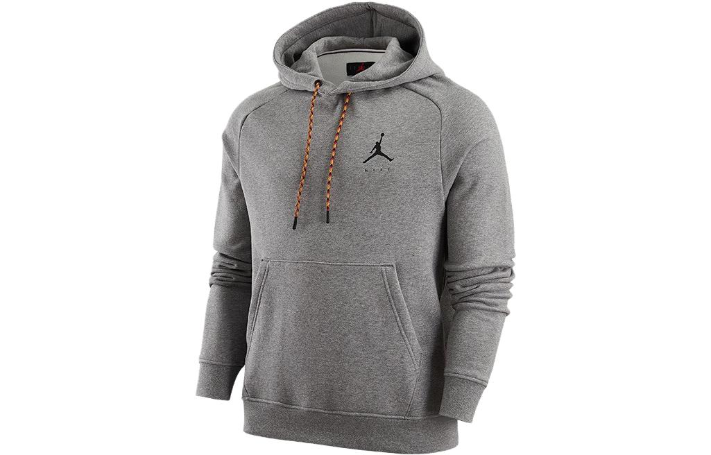 Jordan Logo Printed Long-Sleeve Sweatshirt Grey () DJ0212-091