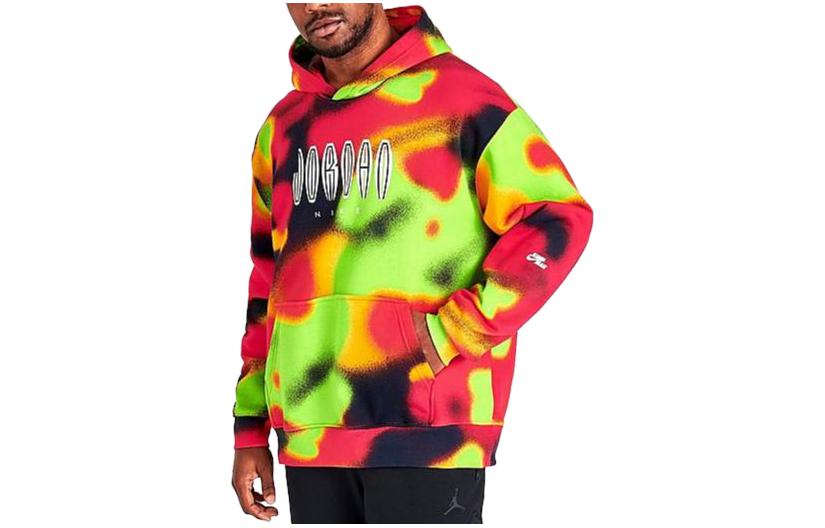 Jordan Logo Printed Pullover Sweatshirt Men’s Colorblock DV4587-612