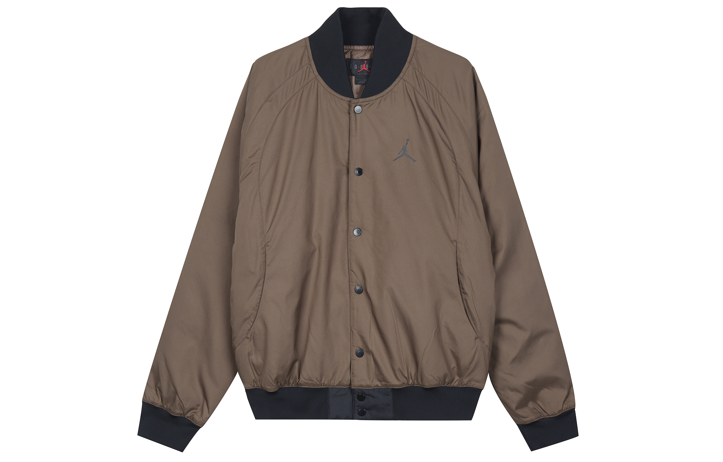 Jordan Logo Printed Single-Breasted Slim Fit Track Jacket Brown (). DV9792-274