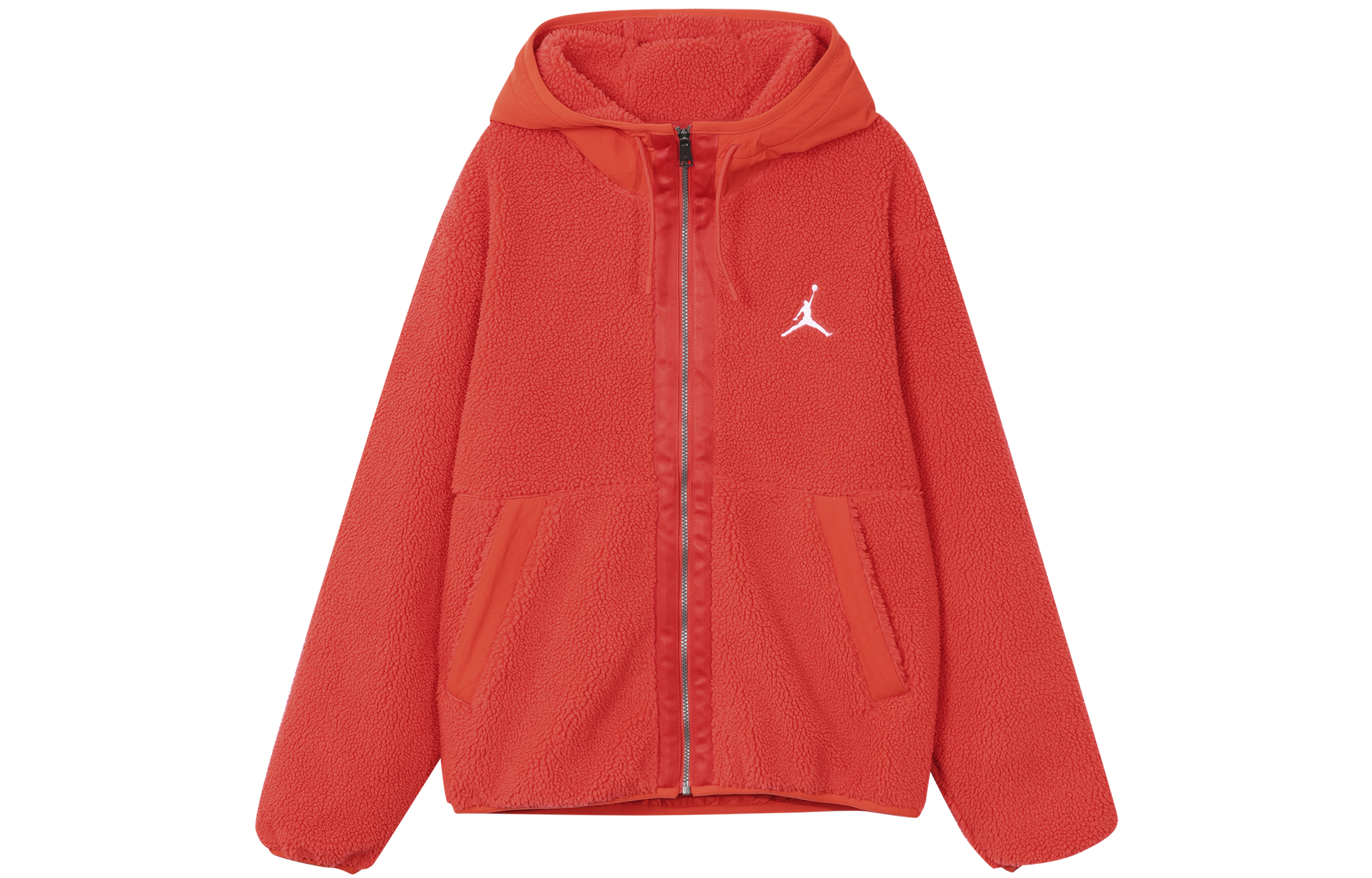 Jordan Logo Printed Solid Color Hoodie Jacket Red ( Casual) FJ4566-671