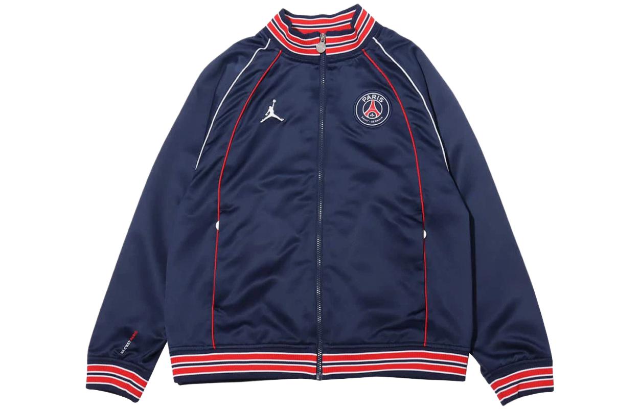 Jordan Logo Printed Striped Zip Jacket Midnight Navy () DB6486-410