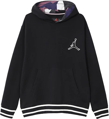 Jordan Logo Pullover Hoodie Black Casual Sweatshirt FD7403-010 Buy Jordan Logo Pullover Hoodie Black Casual Sweatshirt FD7403-010