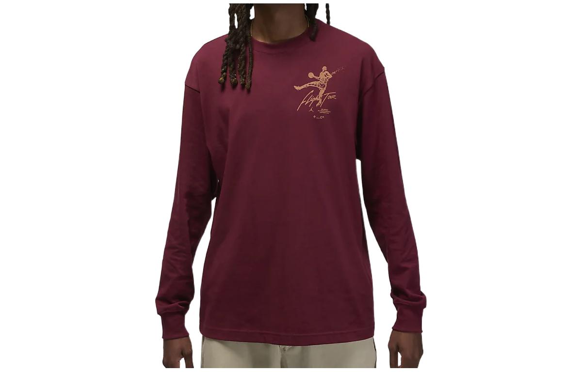 Jordan Logo Pullover Hoodie Deep Red DV1476-680