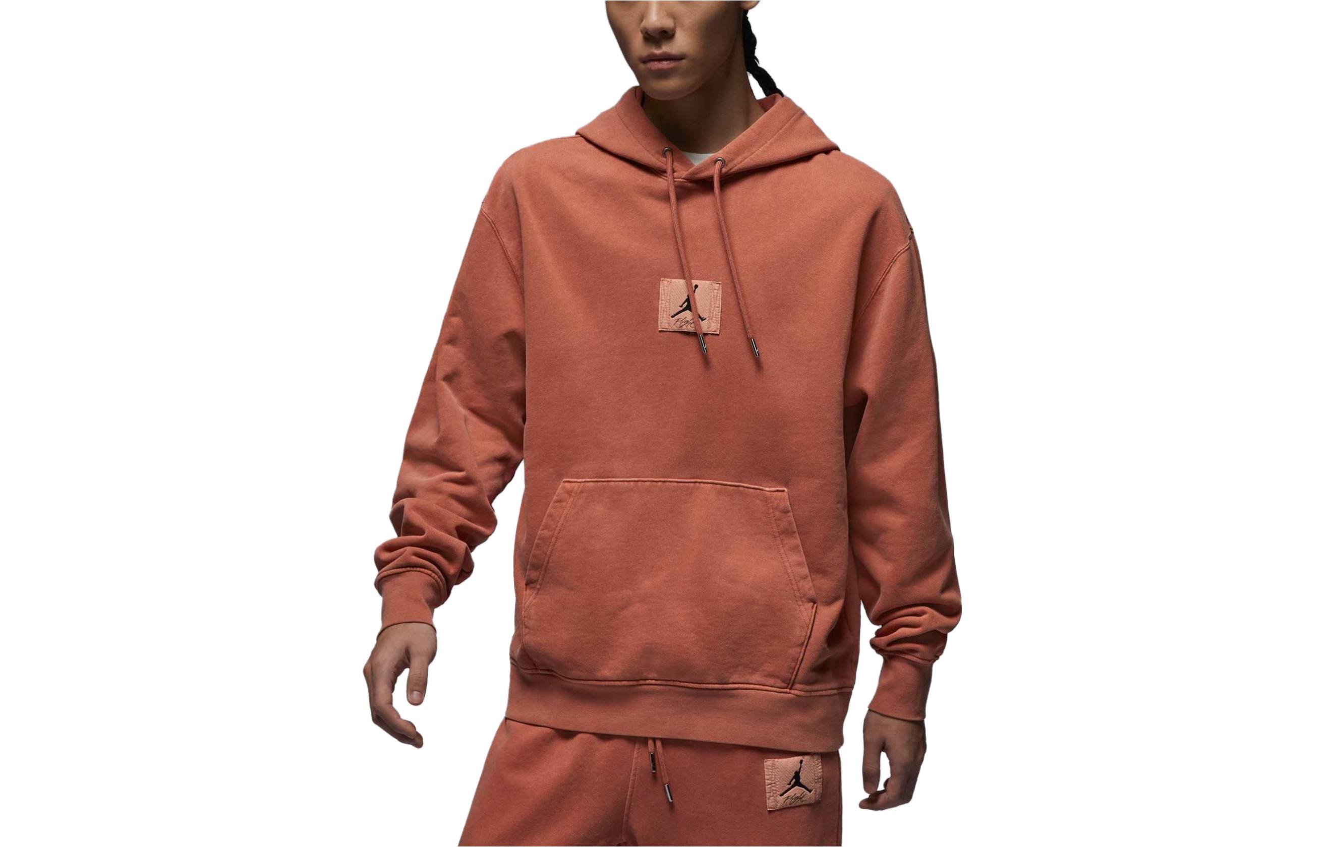 Jordan Logo Pullover Hoodie Sky Orange () FB7291-810