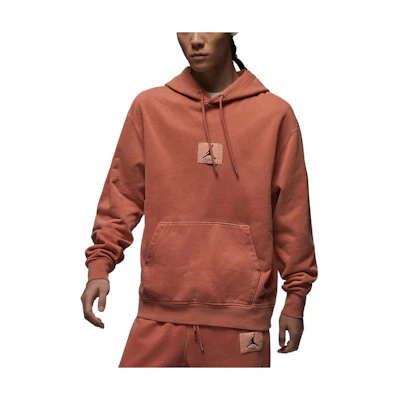 Jordan Logo Pullover Hoodie Sky Orange () FB7291-810
