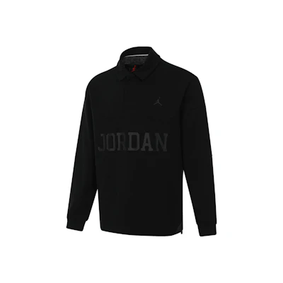 Jordan Logo Pullover Sweatshirt Black Casual Outdoor Sportswear FV7262-010