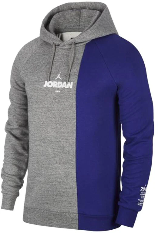 jordan-logo-retro-colorblock-knit-hoodie-grey-casual-drawstring-pullover-bq-0188-091