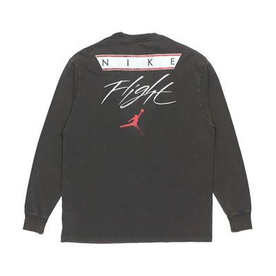 Jordan Logo Retro Print Pullover Sweatshirt Black 秋 Season DD0966-010