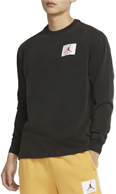 Jordan Logo Retro Print Pullover Sweatshirt Hitam Musim Luruh 秋 DD0966-010 Details for Jordan Logo Retro Print Pullover Sweatshirt Hitam Musim Luruh 秋 DD0966-010