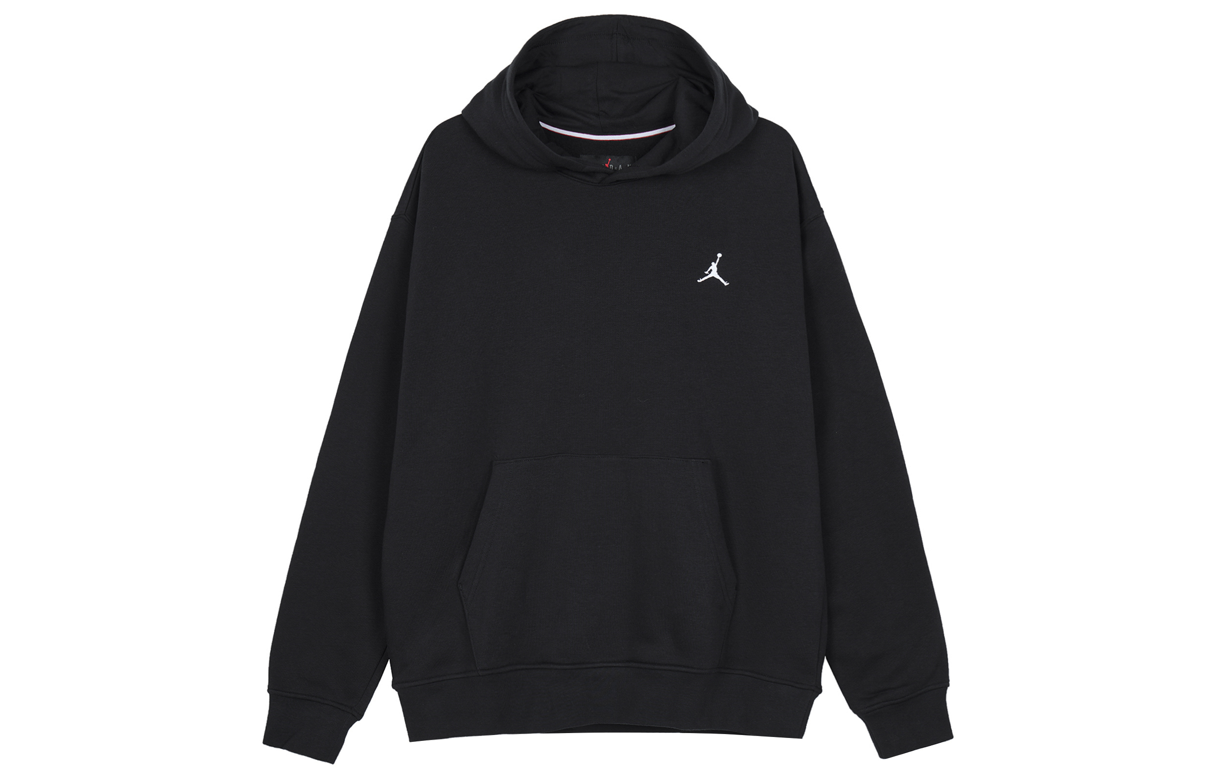 Jordan Logo Solid Color Pullover Hoodie Black FJ7775-010