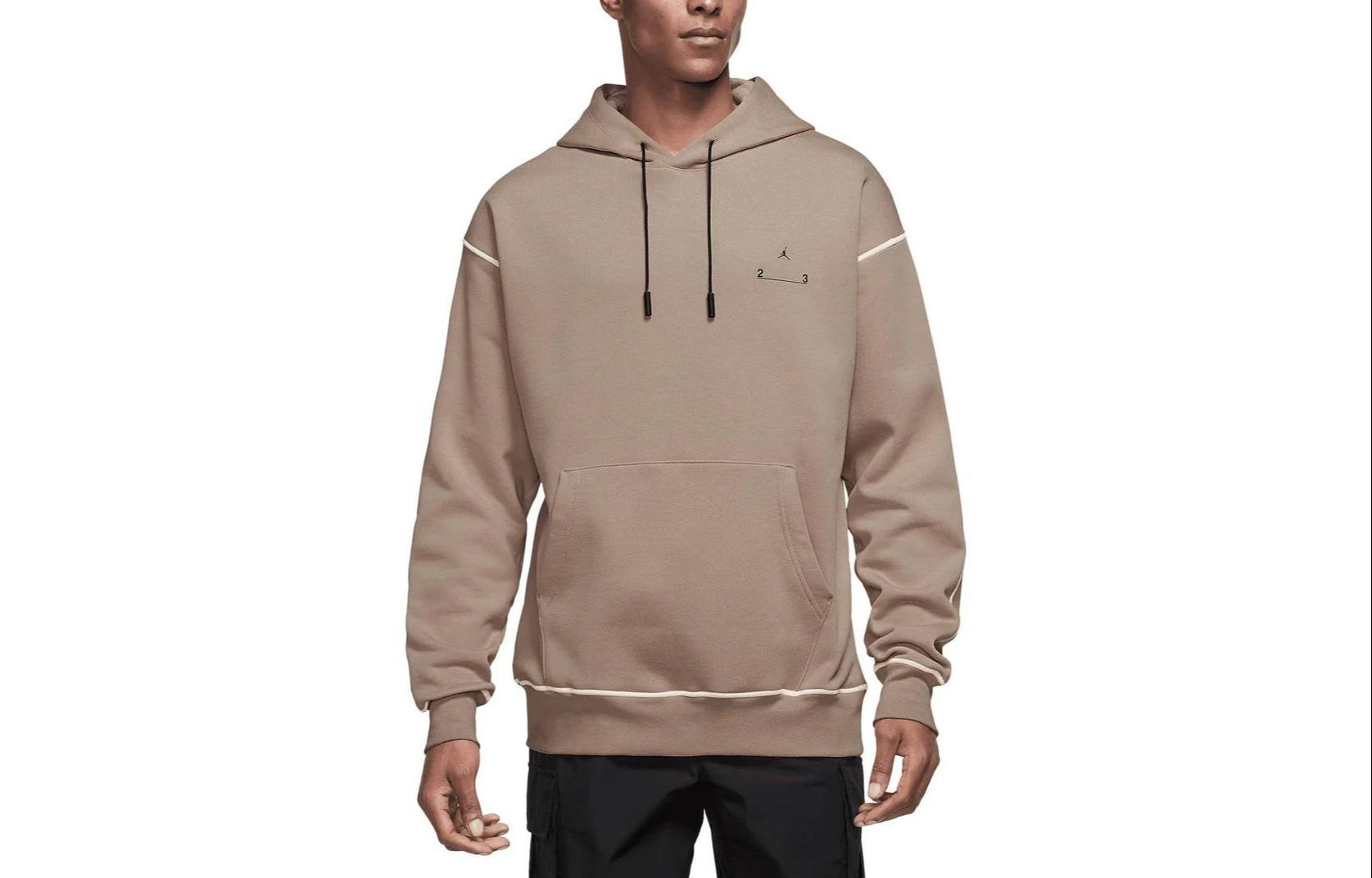 Jordan Logo Stripe Graphic Hoodie Brown DV7677-277