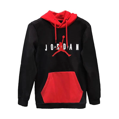 Jordan Logo Vintage Letter Print Pullover Hoodie Black () CQ7708-010