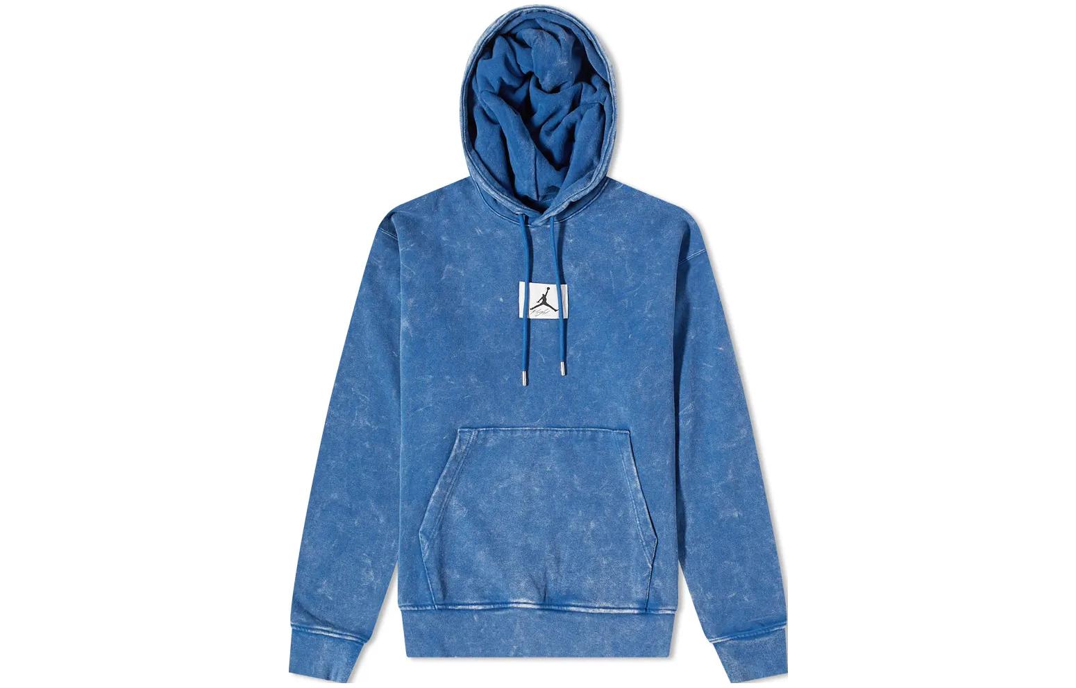 Jordan Logo Water-Inspired Print Pullover Hoodie Blue () DR3087-493