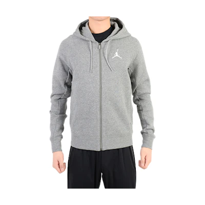 Jordan Logo Zip-Up Hoodie Jacket Gray 823065-091