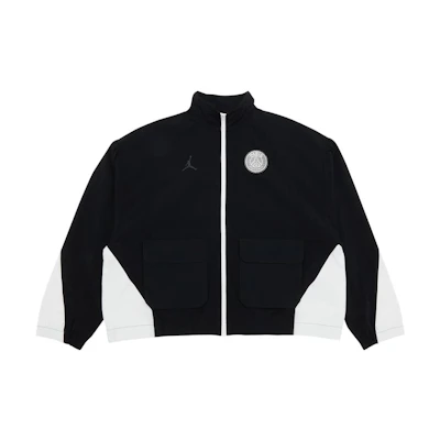 Jordan Logo Zip-Up Stand Collar Jacket Unisex Black DN3336-010