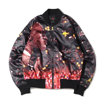 Jordan Loose Fit Printed Bomber Jacket Black DC9655-010