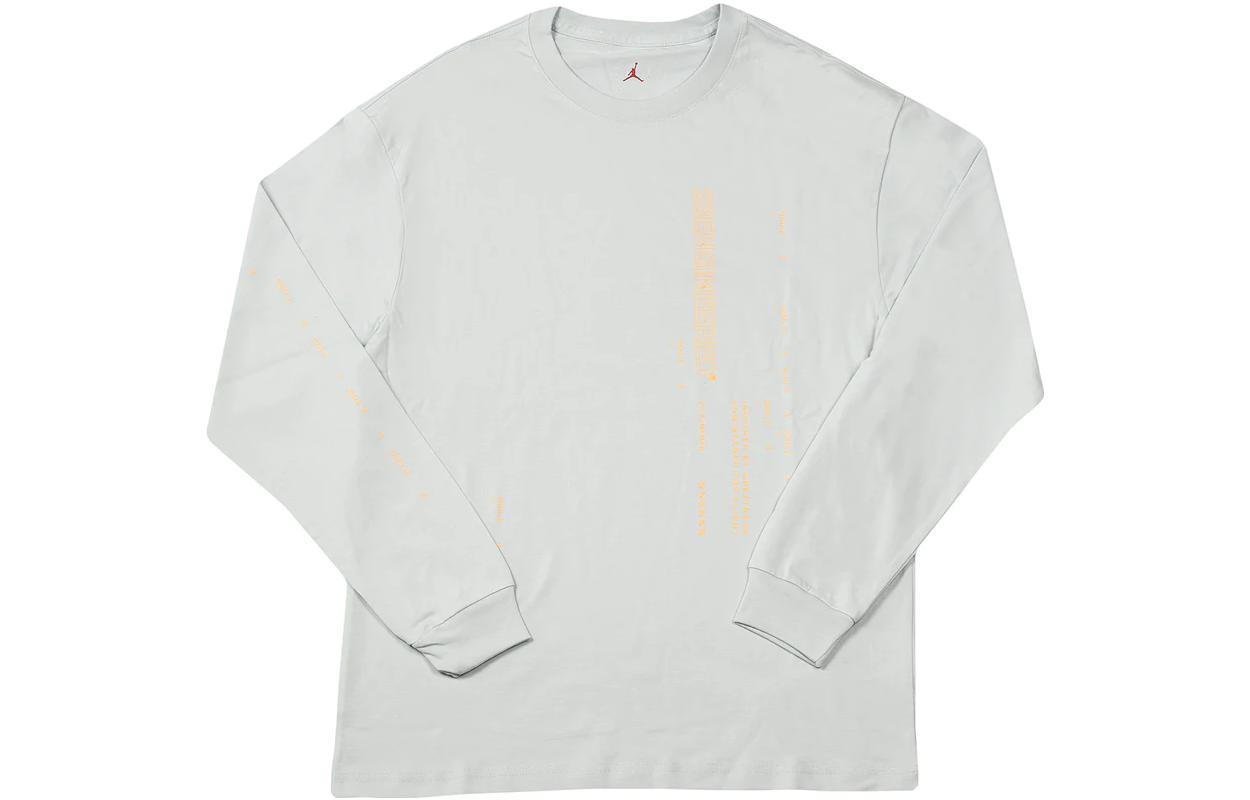 Jordan Loose Fit Solid Color Crewneck Sweatshirt Pure White Long Sleeve CD5505-043