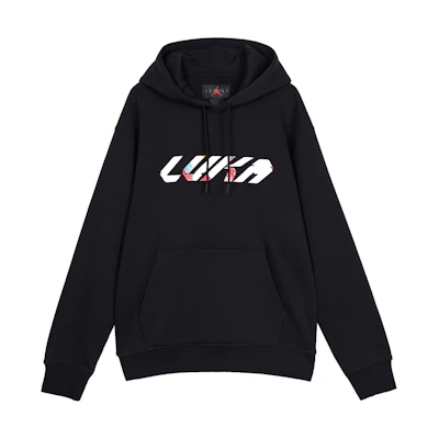 Jordan Luka Dončić Logo Hoodie Black Pullover Sweatshirt FD0618-010