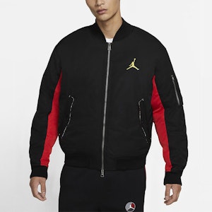 조던 MA-1 블랙 봄버 자켓 자수 디테일 및 더블 지퍼 디자인 DB3693-010 Shop 조던 MA-1 블랙 봄버 자켓 자수 디테일 및 더블 지퍼 디자인 DB3693-010