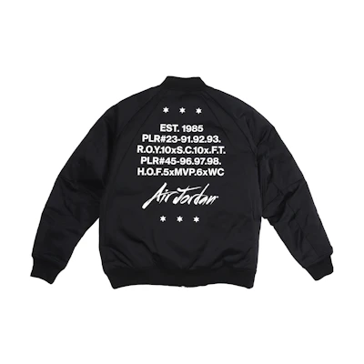 Jordan MA-1 Black Logo Patch Bomber Jacket CK1358-010