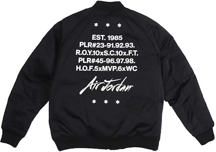 Jordan MA-1 Chaqueta Bomber Negra con Parche de Logo. CK1358-010 Order Jordan MA-1 Chaqueta Bomber Negra con Parche de Logo. CK1358-010