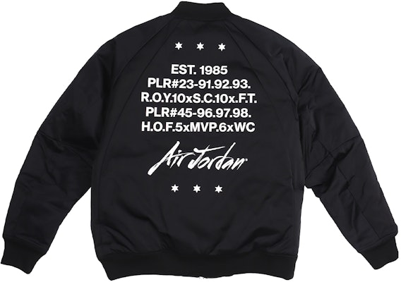 乔丹MA-1黑色徽标补丁飞行员夹克 CK1358-010 Order 乔丹MA-1黑色徽标补丁飞行员夹克 CK1358-010