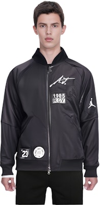 乔丹MA-1黑色徽标补丁飞行员夹克 CK1358-010 Cheap 乔丹MA-1黑色徽标补丁飞行员夹克 CK1358-010