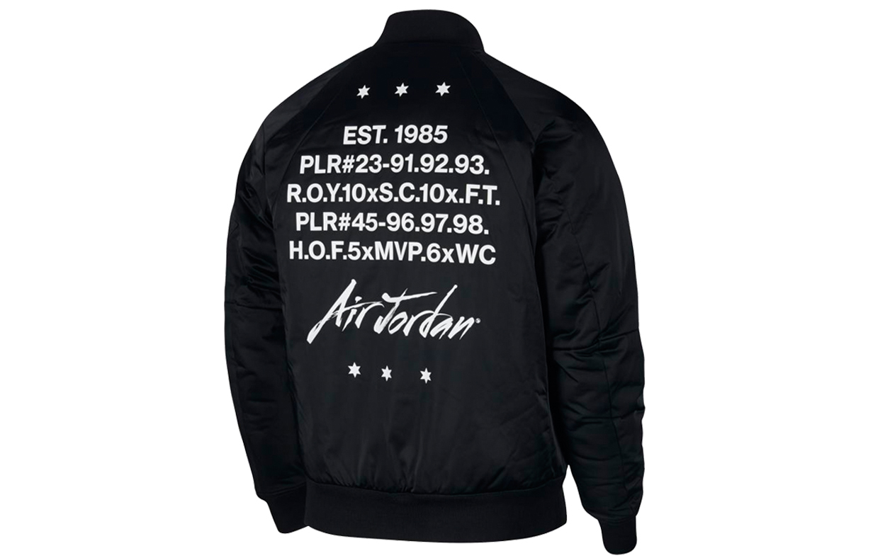Shop Chaqueta Jordan MA-1 Bomber Negra Abrigo de Invierno Algodón. AV5999-010