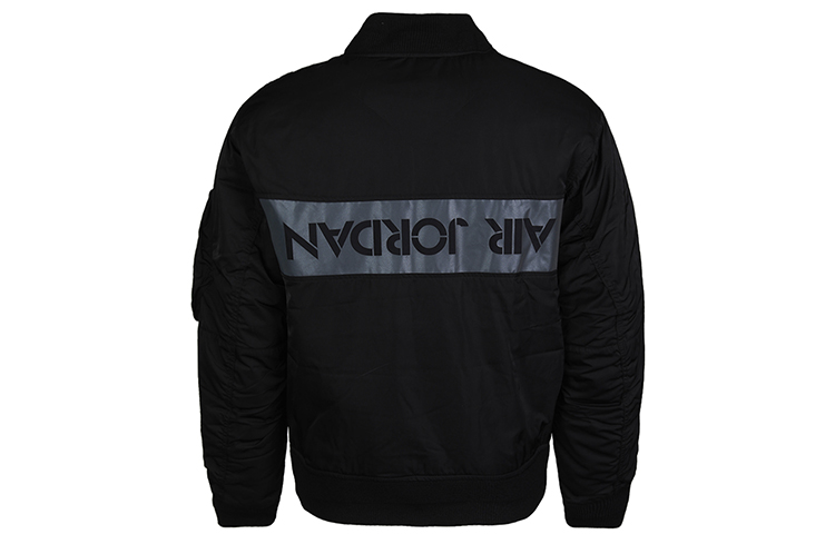 Lookbook Jordan MA-1 Flight Casual Sports Jacket Fall Black CK6669-010