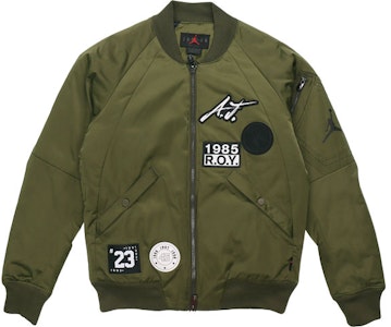 Chaqueta Bomber Jordan MA-1 Parche Logo Hombre Verde Militar. CK1358-395 Order Chaqueta Bomber Jordan MA-1 Parche Logo Hombre Verde Militar. CK1358-395