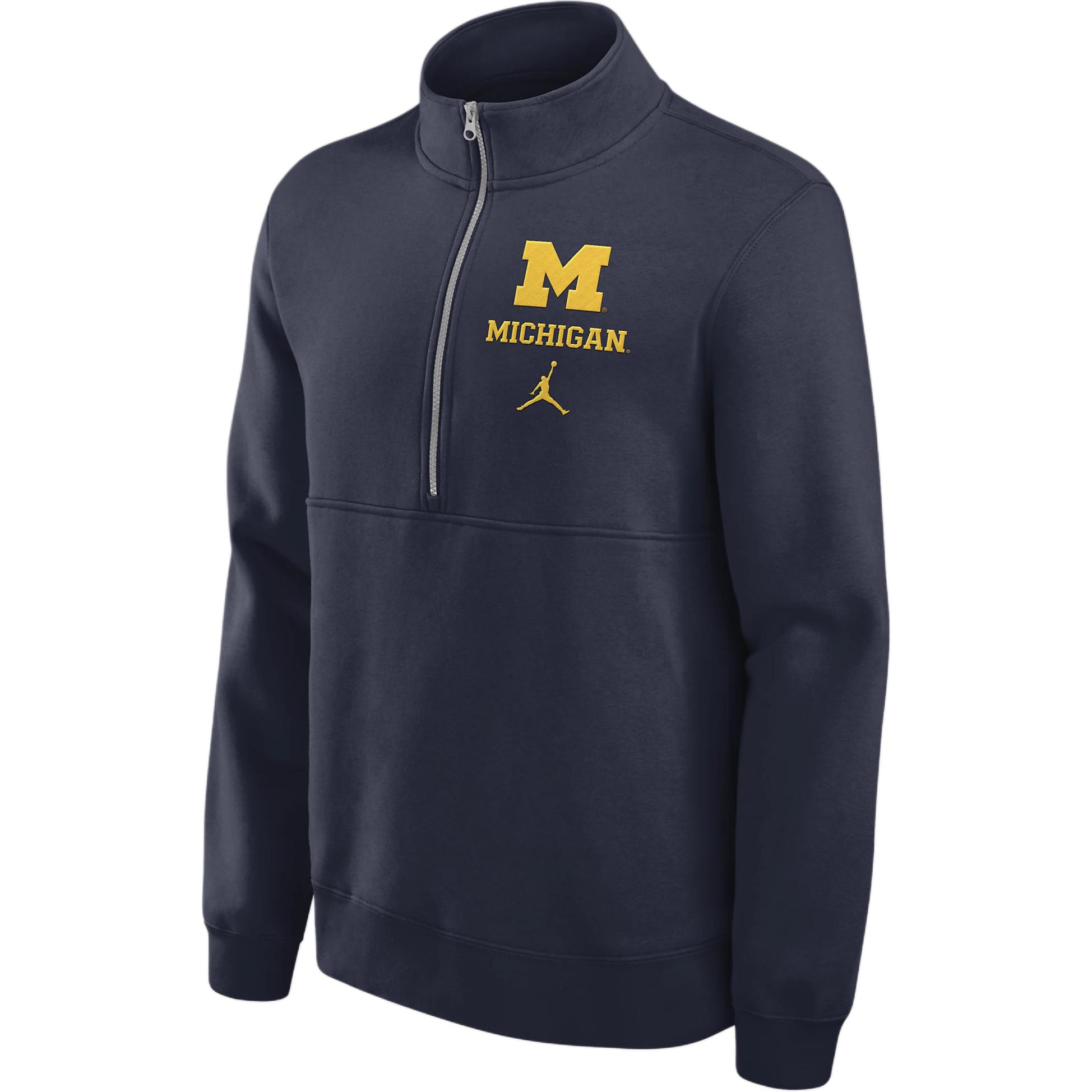 Jordan Michigan Wolverines Primetime Club Navy Blue Track Jacket 0JJW41SMWN-4V0