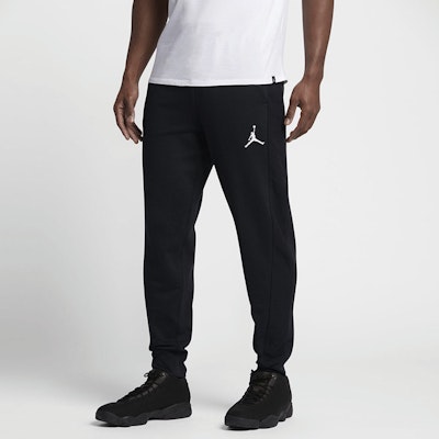Jordan Mid-Rise Slim Fit Knit Joggers Black 822661-010 Shop Jordan Mid-Rise Slim Fit Knit Joggers Black 822661-010