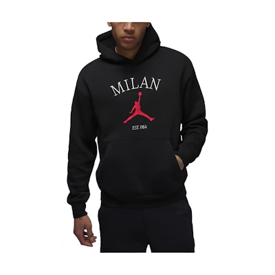 Jordan Milan Logo Letter Print Hoodie Black HF1527-010