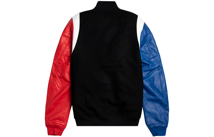 Lookbook Jordan Mixed Sleeves Destroyer Leather Pilot Jacket Hitam AT9959-010