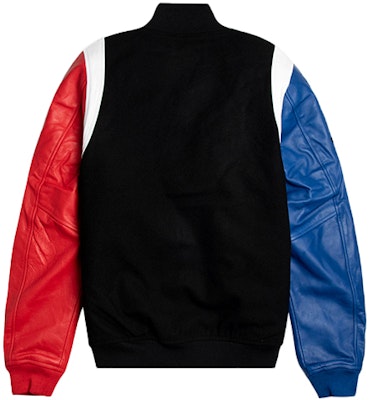 Jordan Mixed Sleeves Destroyer Leather Pilot Jacket Hitam AT9959-010 Lookbook Jordan Mixed Sleeves Destroyer Leather Pilot Jacket Hitam AT9959-010